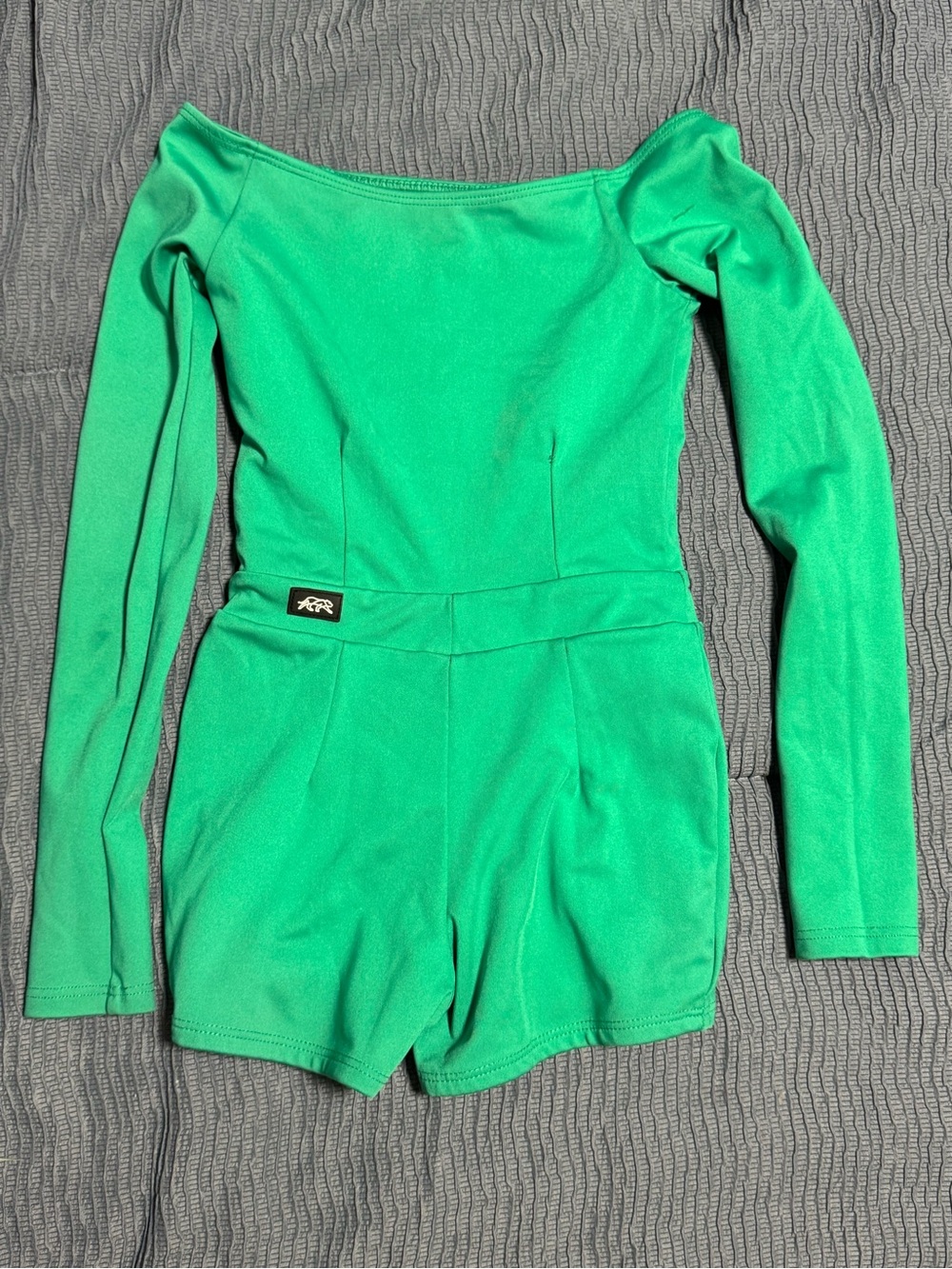 Green Long-Sleeve Kids Dance unitard Tiger Friday